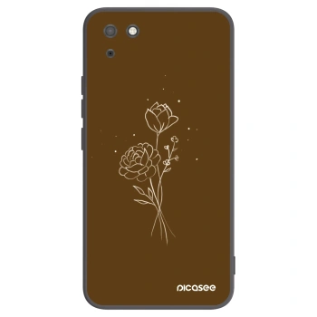 Maskica za Huawei Y5P - Brown flowers