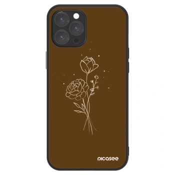 Picasee ULTIMATE CASE za Apple iPhone 12 Pro Max - Brown flowers