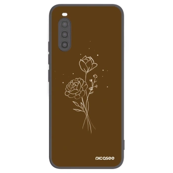 Maskica za Sony Xperia 10 II - Brown flowers