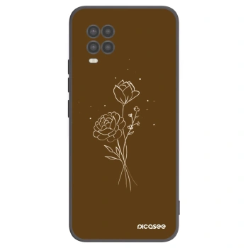 Maskica za Xiaomi Mi 10 Lite - Brown flowers