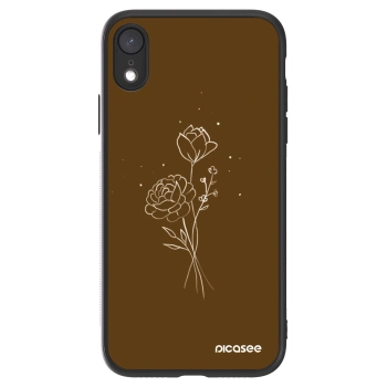 Picasee ULTIMATE CASE za Apple iPhone XR - Brown flowers