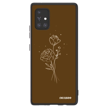 Picasee ULTIMATE CASE za Samsung Galaxy A71 A715F - Brown flowers