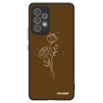 Picasee ULTIMATE CASE za Samsung Galaxy A52 5G A525F - Brown flowers
