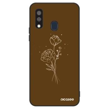 Maskica za Samsung Galaxy A40 A405F - Brown flowers