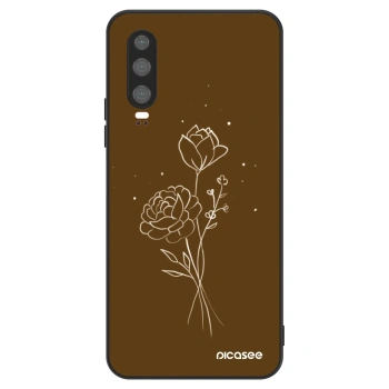 Maskica za Huawei P30 - Brown flowers