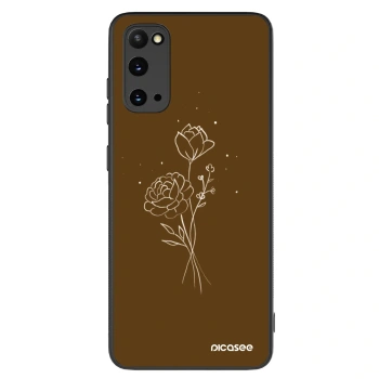 Maskica za Samsung Galaxy S20 G980F - Brown flowers