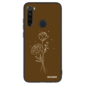 Maskica za Xiaomi Redmi Note 8 - Brown flowers