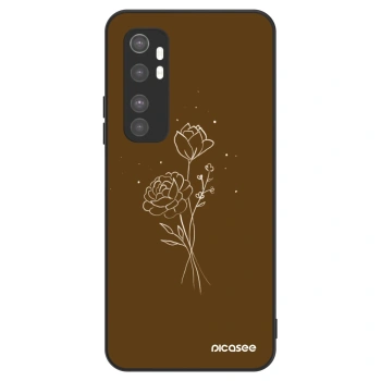Maskica za Xiaomi Mi Note 10 Lite - Brown flowers