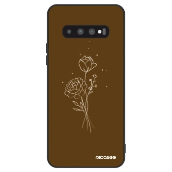 Maskica za Samsung Galaxy S10 G973 - Brown flowers