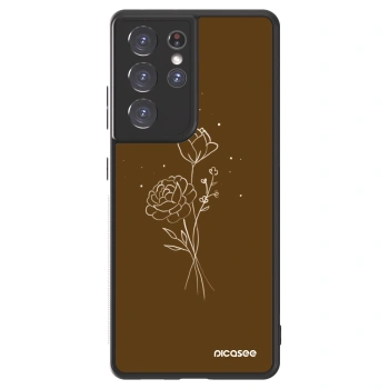 Maskica za Samsung Galaxy S21 Ultra 5G G998B - Brown flowers