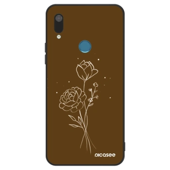 Maskica za Huawei Y7 2019 - Brown flowers