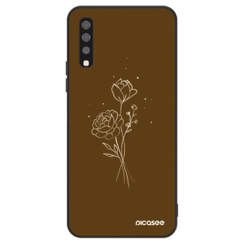 Maskica za Samsung Galaxy A70 A705F - Brown flowers
