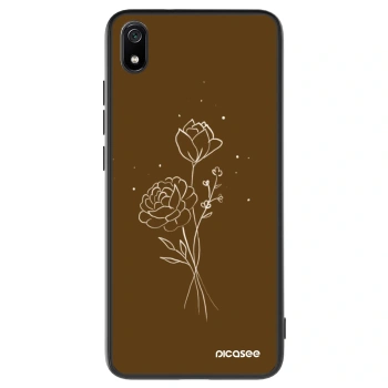 Maskica za Xiaomi Redmi 7A - Brown flowers