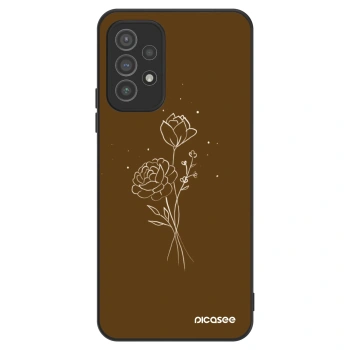 Maskica za Samsung Galaxy A72 A725F - Brown flowers