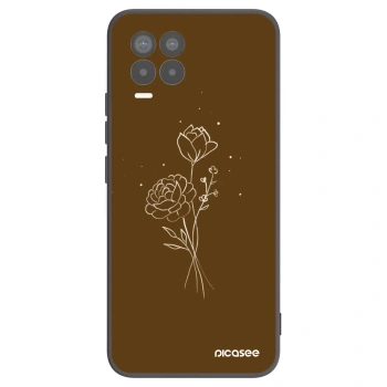 Maskica za Realme 8 Pro - Brown flowers