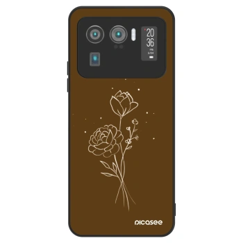 Maskica za Xiaomi Mi 11 Ultra - Brown flowers