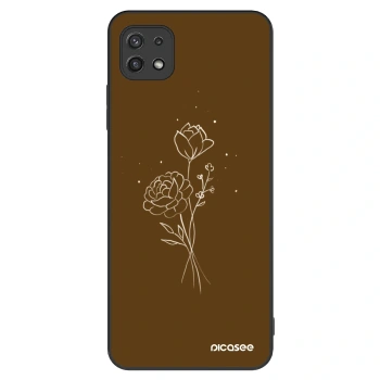 Maskica za Samsung Galaxy A22 A226B 5G - Brown flowers