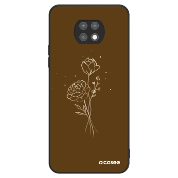 Maskica za Xiaomi Redmi Note 9T - Brown flowers