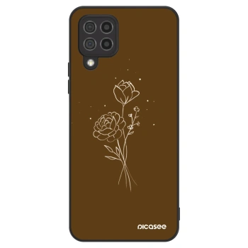 Maskica za Samsung Galaxy A22 A225F 4G - Brown flowers