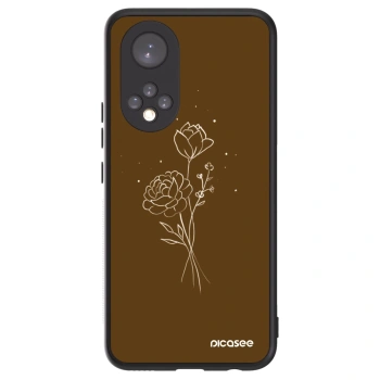 Maskica za Huawei Nova 9 - Brown flowers