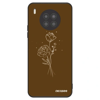 Maskica za Huawei Nova 8i - Brown flowers