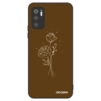 Maskica za Xiaomi Poco M3 Pro 5G - Brown flowers