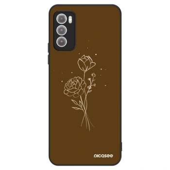 Maskica za Motorola Moto G60 - Brown flowers