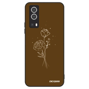 Maskica za Vivo Y72 5G - Brown flowers
