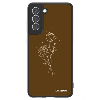 Picasee ULTIMATE CASE za Samsung Galaxy S21 FE 5G - Brown flowers