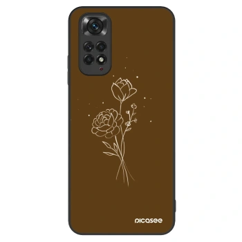 Maskica za Xiaomi Redmi Note 11 - Brown flowers