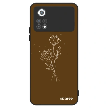 Maskica za Xiaomi Poco X4 Pro 5G - Brown flowers