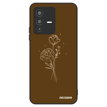 Maskica za Vivo V23 5G - Brown flowers