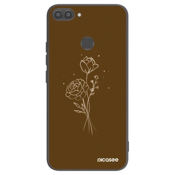 Maskica za Huawei P Smart - Brown flowers
