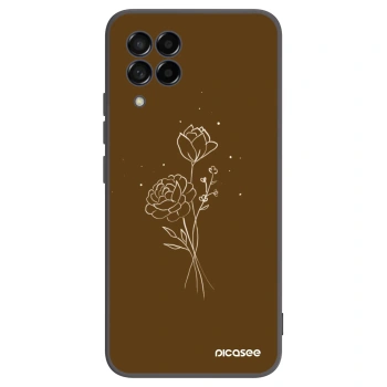 Maskica za Samsung Galaxy M53 5G - Brown flowers