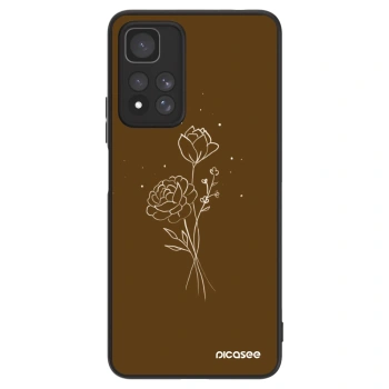 Maskica za Xiaomi Redmi Note 11 Pro+ 5G - Brown flowers