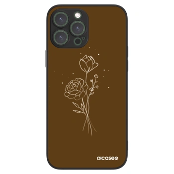 Picasee ULTIMATE CASE MagSafe za Apple iPhone 13 Pro Max - Brown flowers