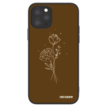 Picasee ULTIMATE CASE MagSafe za Apple iPhone 11 Pro - Brown flowers