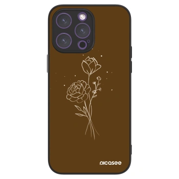 Picasee ULTIMATE CASE MagSafe za Apple iPhone 14 Pro Max - Brown flowers