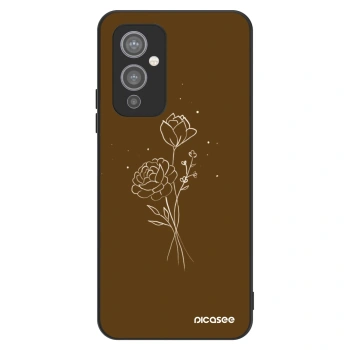 Maskica za OnePlus 9 - Brown flowers