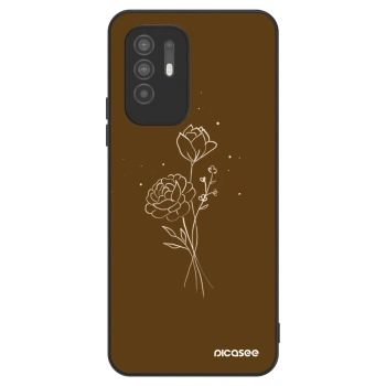 Maskica za OPPO A94 5G - Brown flowers