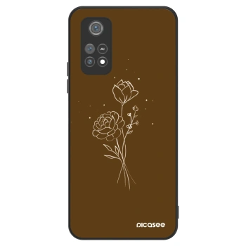 Maskica za Xiaomi Poco M4 Pro - Brown flowers