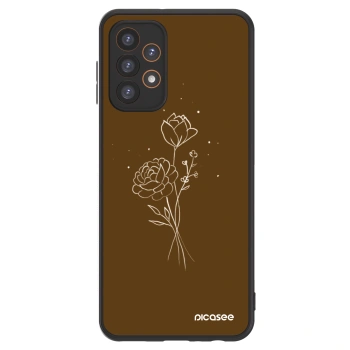 Picasee ULTIMATE CASE za Samsung Galaxy A23 A235F 4G - Brown flowers