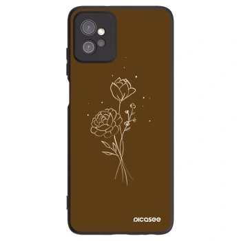 Maskica za Motorola Moto G32 - Brown flowers