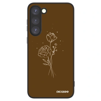Maskica za Samsung Galaxy S23+ 5G - Brown flowers