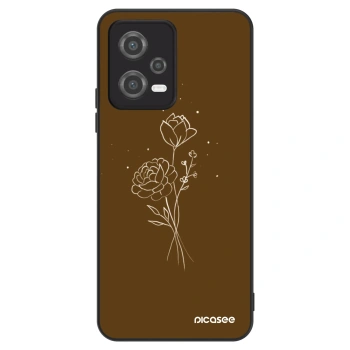 Maskica za Xiaomi Poco X5 - Brown flowers