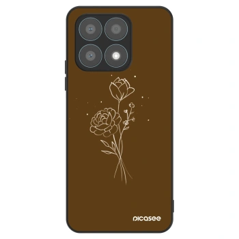 Maskica za Honor X8a - Brown flowers