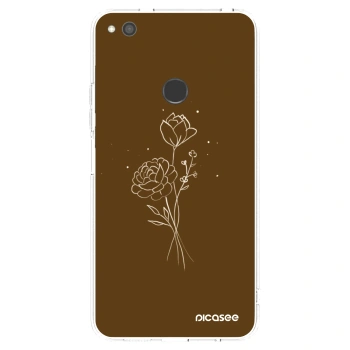 Maskica za Huawei P9 Lite 2017 - Brown flowers