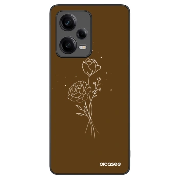 Picasee ULTIMATE CASE za Xiaomi Redmi Note 12 Pro 5G - Brown flowers