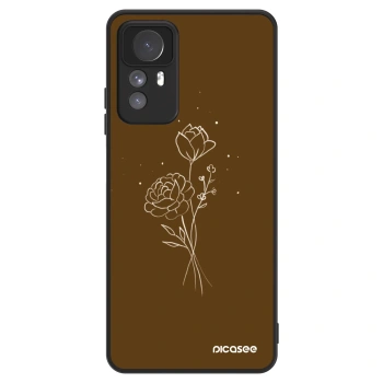 Maskica za Xiaomi Redmi Note 12S - Brown flowers