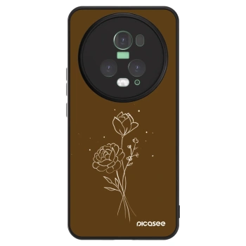Maskica za Honor Magic5 Pro - Brown flowers